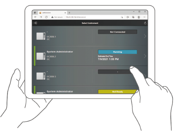 perform these main setting via a smart device